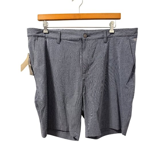 Adidas Mens Crosshatch Golf Shorts 40 Collegiate Navy/White Shorts. NWT - Picture 10 of 11